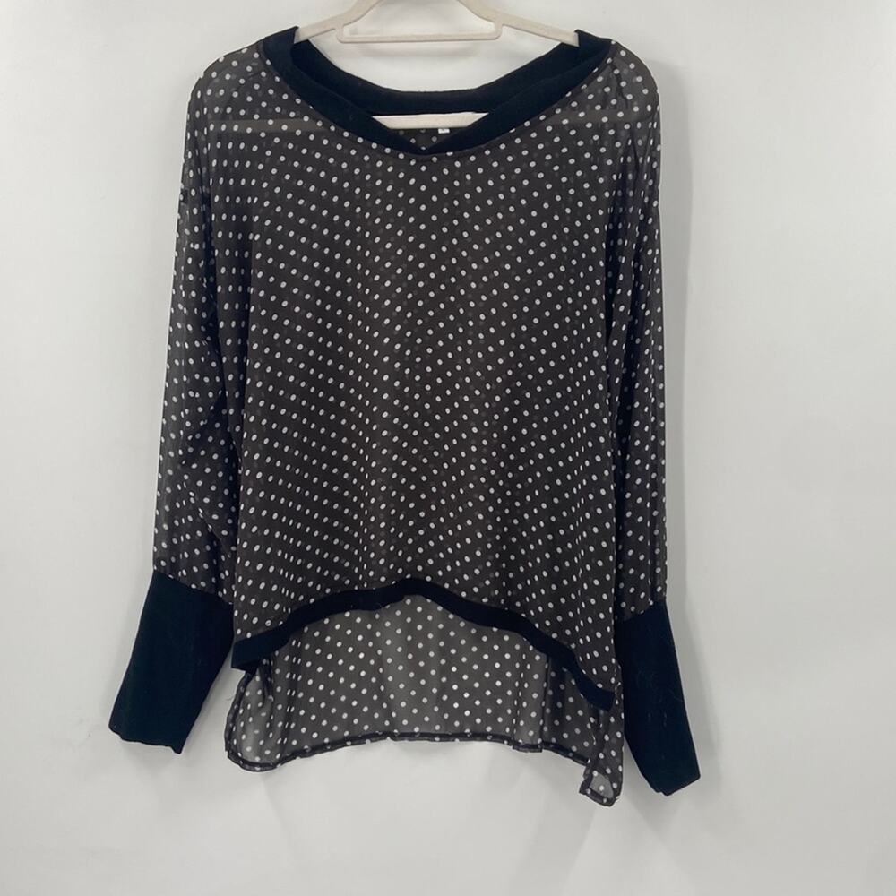 Thurley Polkadot see through blouse